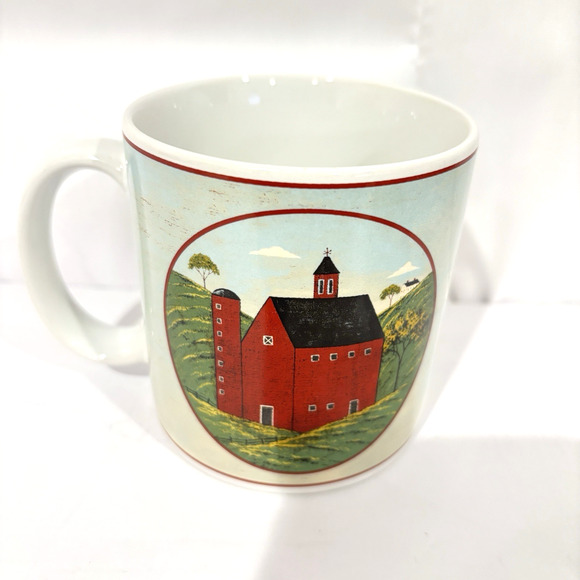 Vintage Warren Kimble Brandon House Country Life Sakura Coffee Mugs Set Of 3 - Picture 5 of 7